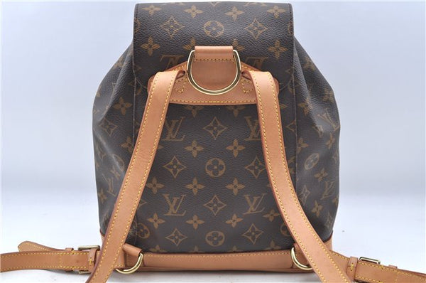 Authentic Louis Vuitton Monogram Montsouris MM Backpack M51136 LV J7245