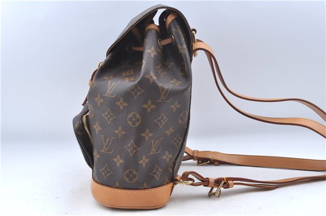 Authentic Louis Vuitton Monogram Montsouris MM Backpack M51136 LV J7245