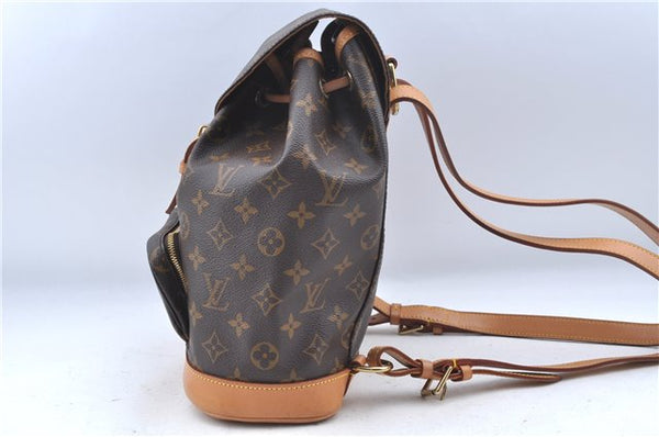 Authentic Louis Vuitton Monogram Montsouris MM Backpack M51136 LV J7245