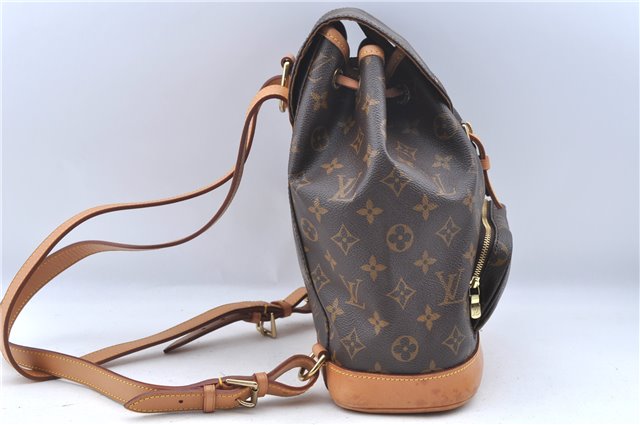 Authentic Louis Vuitton Monogram Montsouris MM Backpack M51136 LV J7245