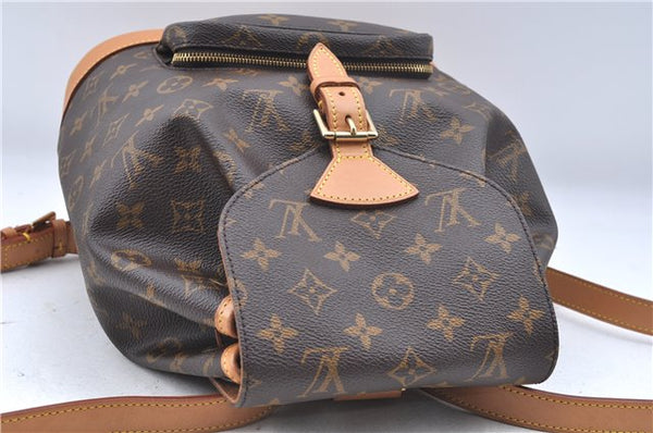 Authentic Louis Vuitton Monogram Montsouris MM Backpack M51136 LV J7245