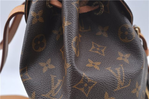 Authentic Louis Vuitton Monogram Montsouris MM Backpack M51136 LV J7245