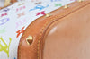 Auth Louis Vuitton Monogram Multicolor Alma PM Hand Bag White M92647 LV J7306