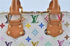 Auth Louis Vuitton Monogram Multicolor Alma PM Hand Bag White M92647 LV J7306