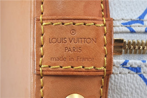 Auth Louis Vuitton Monogram Multicolor Alma PM Hand Bag White M92647 LV J7306