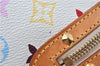 Auth Louis Vuitton Monogram Multicolor Alma PM Hand Bag White M92647 LV J7306