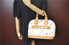 Auth Louis Vuitton Monogram Multicolor Alma PM Hand Bag White M92647 LV J7306