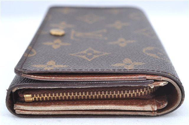 Auth Louis Vuitton Monogram Porte Monnaie Billets Tresor Wallet M61730 LV J7320