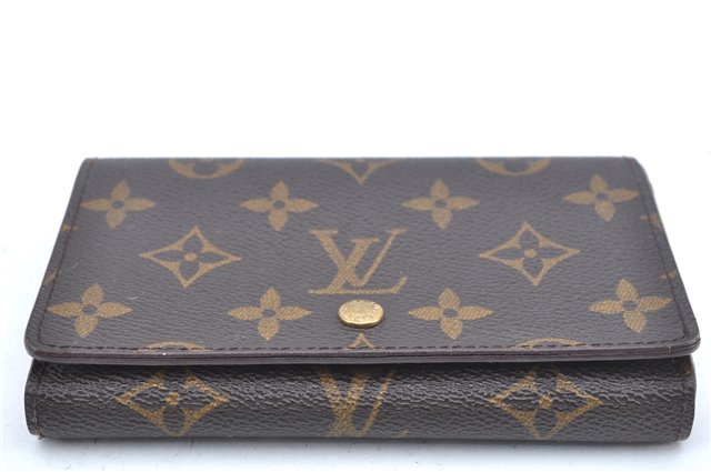 Auth Louis Vuitton Monogram Porte Monnaie Billets Tresor Wallet M61730 LV J7320