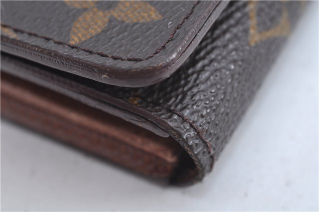 Auth Louis Vuitton Monogram Porte Monnaie Billets Tresor Wallet M61730 LV J7320