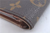 Auth Louis Vuitton Monogram Porte Monnaie Billets Tresor Wallet M61730 LV J7320