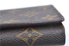 Auth Louis Vuitton Monogram Porte Monnaie Billets Tresor Wallet M61730 LV J7320