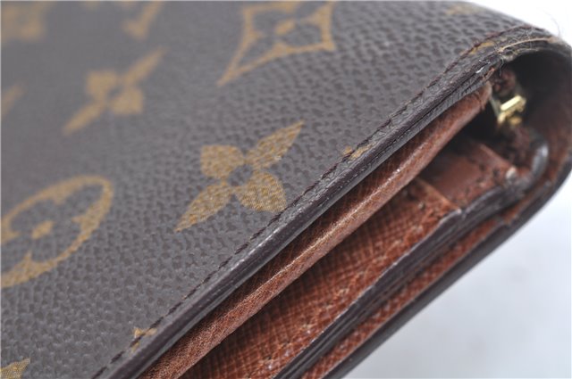 Auth Louis Vuitton Monogram Porte Monnaie Billets Tresor Wallet M61730 LV J7320