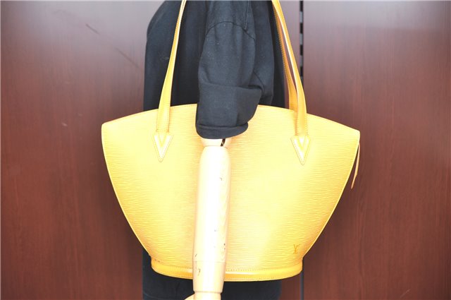 Auth Louis Vuitton Epi Saint Jacques Shopping Shoulder Bag M52269 Yellow J7325