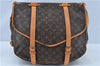 Authentic Louis Vuitton Monogram Saumur 43 Shoulder Cross Bag M42252 LV J7362