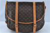 Authentic Louis Vuitton Monogram Saumur 43 Shoulder Cross Bag M42252 LV J7362