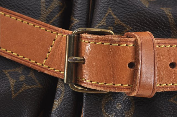 Authentic Louis Vuitton Monogram Saumur 43 Shoulder Cross Bag M42252 LV J7362