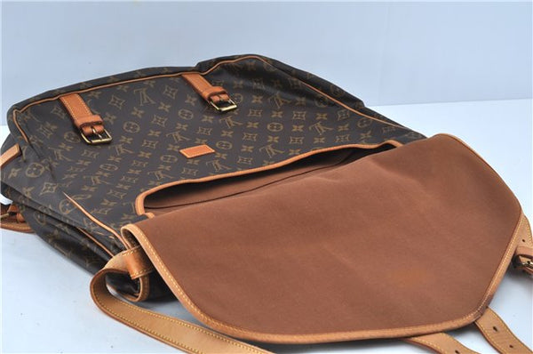 Authentic Louis Vuitton Monogram Saumur 43 Shoulder Cross Bag M42252 LV J7362