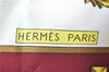 Authentic HERMES Carre 90 Scarf "LES CLES" Silk Bordeaux Red J7387