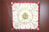 Authentic HERMES Carre 90 Scarf "LES CLES" Silk Bordeaux Red J7387