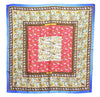 Authentic HERMES Carre 90 Scarf "CHASSE EN INDE" Silk Light Blue J7397