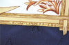 Authentic HERMES Carre 90 Scarf "Herbier de Gavarnie" Silk Navy Blue Box J7398