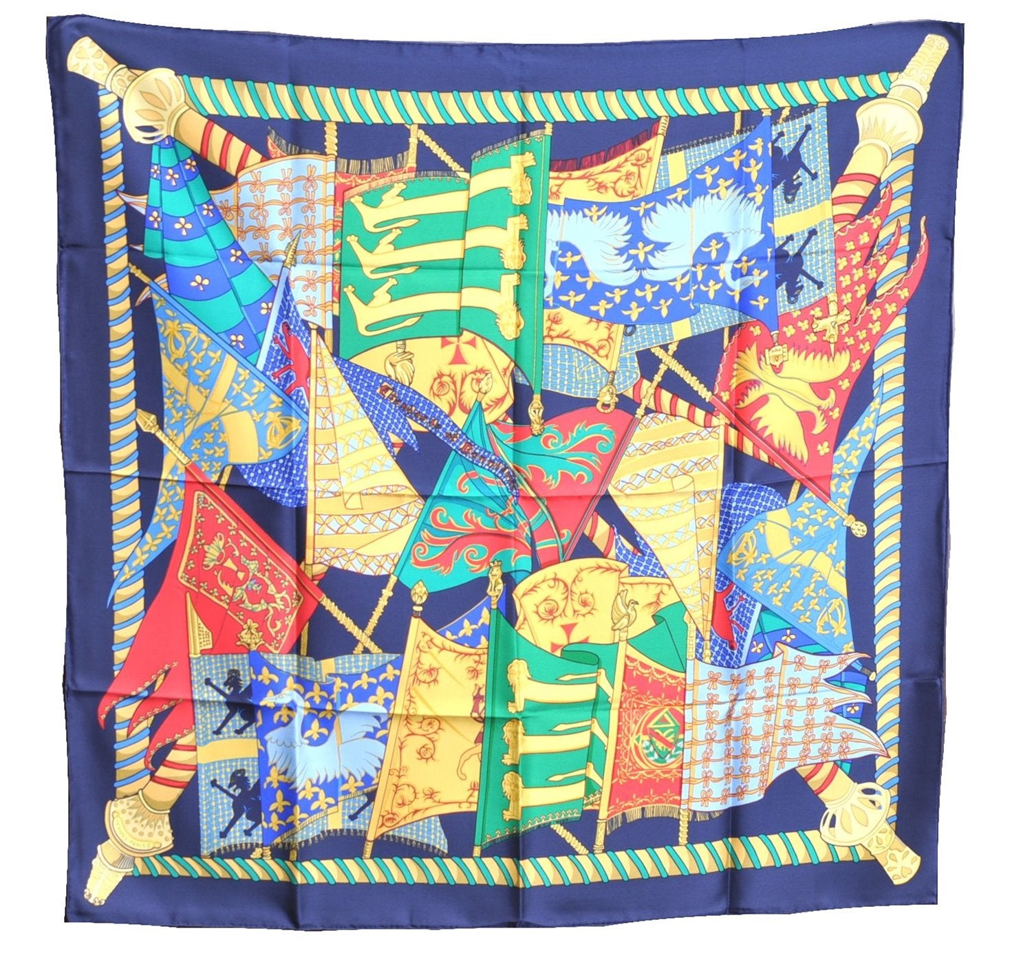 Authentic HERMES Carre 90 Scarf 