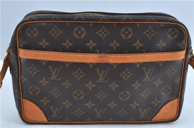 Authentic Louis Vuitton Monogram Trocadero 30 Shoulder Cross Bag M51272 LV J7404