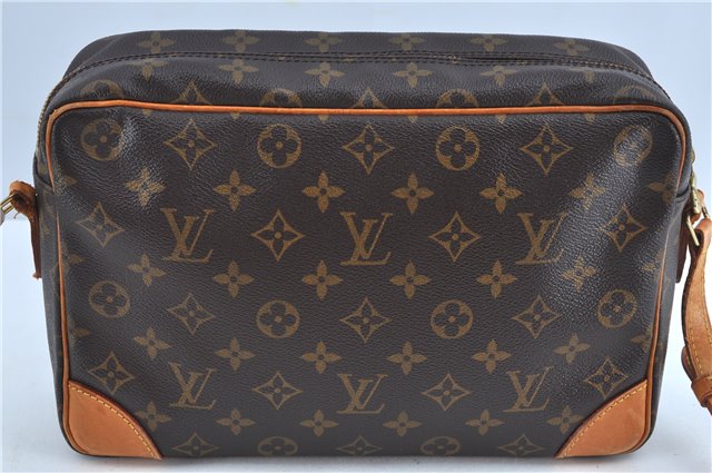 Authentic Louis Vuitton Monogram Trocadero 30 Shoulder Cross Bag M51272 LV J7404