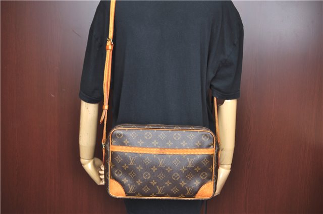 Authentic Louis Vuitton Monogram Trocadero 30 Shoulder Cross Bag M51272 LV J7404