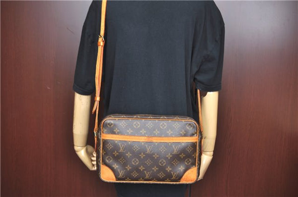 Authentic Louis Vuitton Monogram Trocadero 30 Shoulder Cross Bag M51272 LV J7404