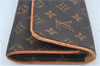 Authentic Louis Vuitton Monogram Pochette Twin GM Shoulder Bag M51852 LV J7411