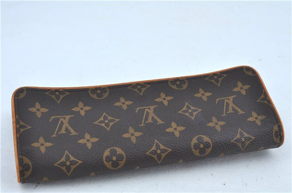Authentic Louis Vuitton Monogram Pochette Twin GM Shoulder Bag M51852 LV J7411