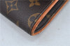 Authentic Louis Vuitton Monogram Pochette Twin GM Shoulder Bag M51852 LV J7411