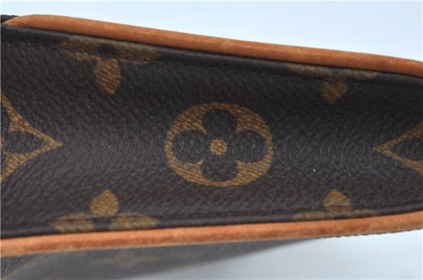 Authentic Louis Vuitton Monogram Pochette Twin GM Shoulder Bag M51852 LV J7411