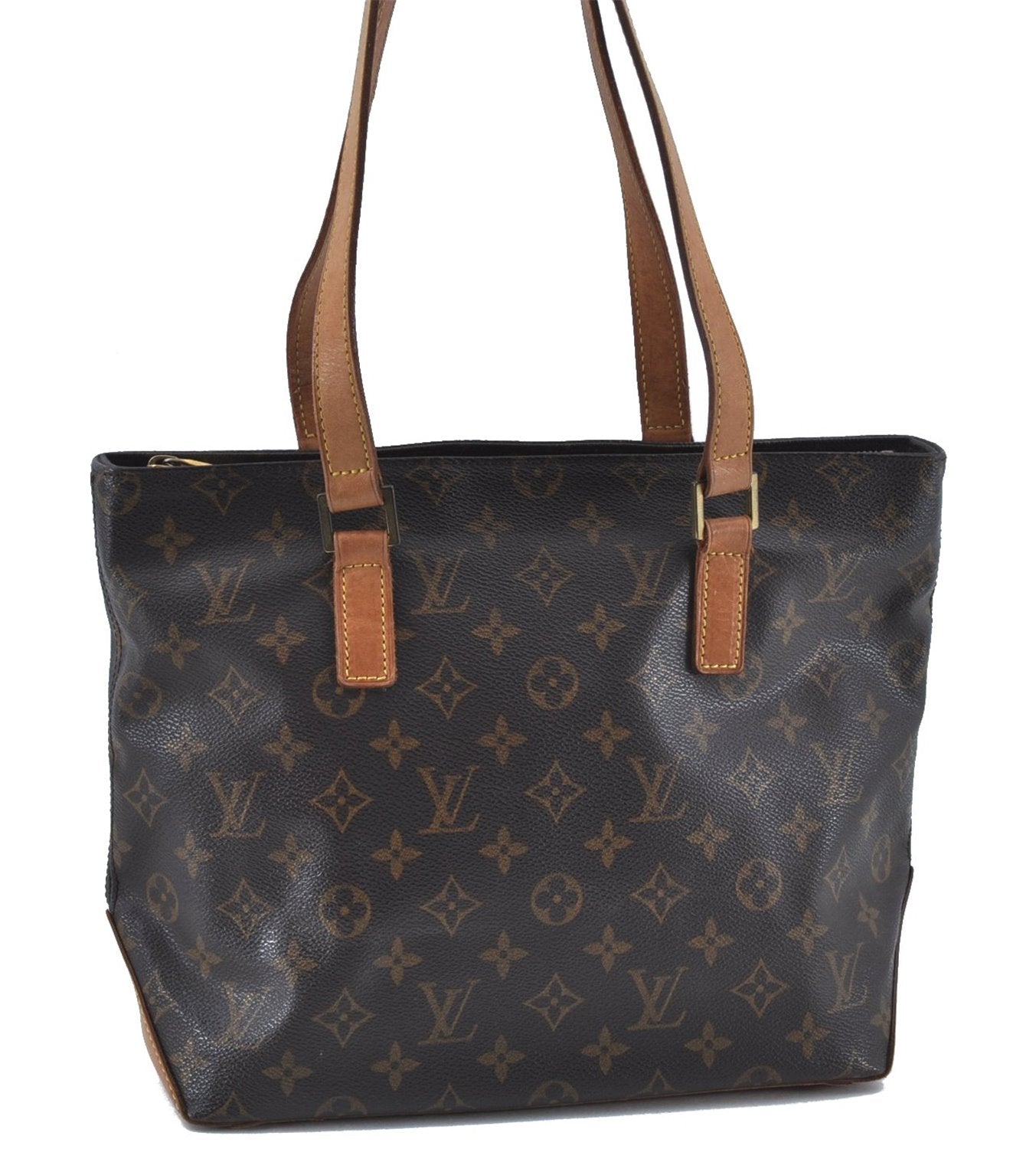 Authentic Louis Vuitton Monogram Cabas Piano Shoulder Tote Bag M51148 LV J7414
