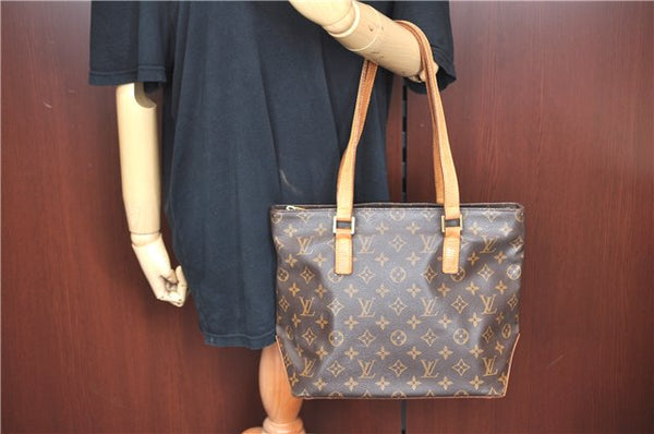 Authentic Louis Vuitton Monogram Cabas Piano Shoulder Tote Bag M51148 LV J7414