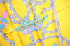 Authentic HERMES Carre 90 Scarf "LE SACRE du PRINTEMPS" Silk Yellow J7419