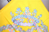 Authentic HERMES Carre 90 Scarf "LE SACRE du PRINTEMPS" Silk Yellow J7419