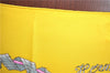 Authentic HERMES Carre 90 Scarf "LE SACRE du PRINTEMPS" Silk Yellow J7419