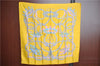 Authentic HERMES Carre 90 Scarf "LE SACRE du PRINTEMPS" Silk Yellow J7419