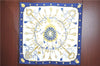 Authentic HERMES Carre 90 Scarf "LES CLES" Silk Navy Blue J7433