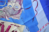 Authentic HERMES Carre 90 Scarf "LE CARNAVAL DE VENISE" Silk Light Blue J7438