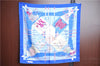 Authentic HERMES Carre 90 Scarf "LE CARNAVAL DE VENISE" Silk Light Blue J7438