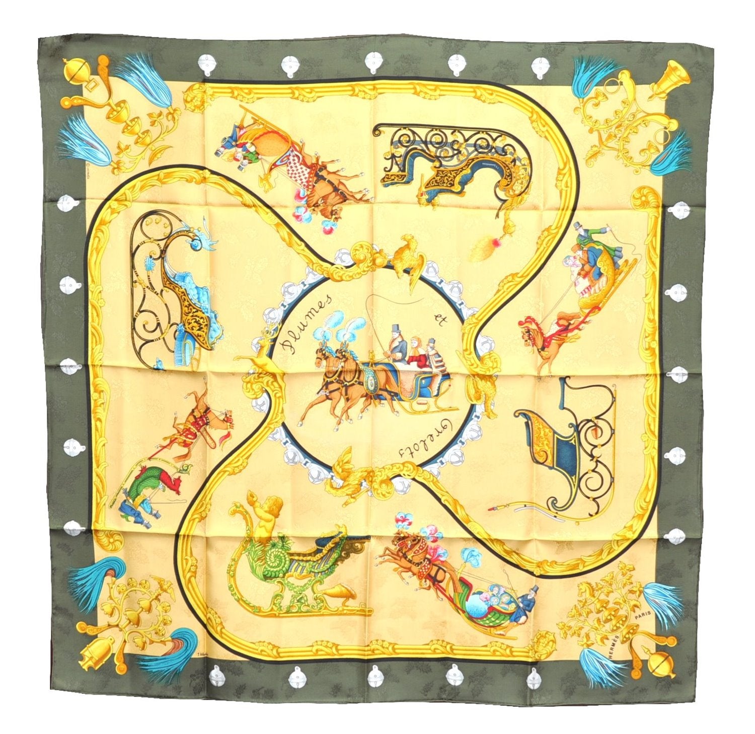 Authentic HERMES Carre 90 Scarf 