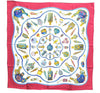 Authentic HERMES Carre 90 Scarf "Qu' importe le flacon" Silk Red Box J7453