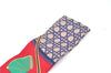 Authentic HERMES Twilly Scarf "Les Voitures" Silk Red Blue J7461