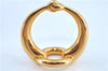 Authentic HERMES Scarf Ring Moris Circle Design Gold Tone J7469