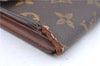 Authentic Louis Vuitton Monogram Porte Tresor Etui Papier Wallet M61202 LV J7475