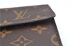 Authentic Louis Vuitton Monogram Porte Tresor Etui Papier Wallet M61202 LV J7475